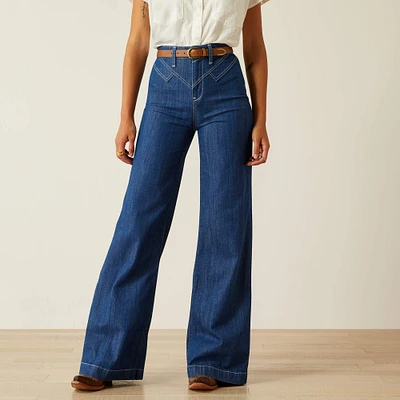 Ultra High Rise Westie Yoke Wide Leg Jeans