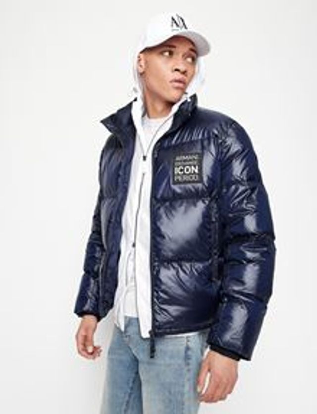 Armani Exchange ICON LOGO PADDED JACKET | Metropolis at Metrotown