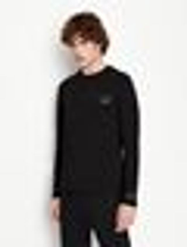 Armani Exchange LONG SLEEVE COTTON T-SHIRT | Metropolis at Metrotown