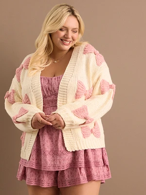 Victoria Bow Knit Cardigan