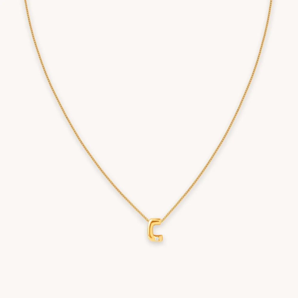 Astrid & Miyu exclusive sterling silver 18K gold plated pendant