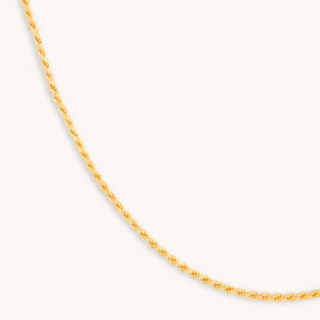 Snake Chain Necklace in Gold | 38-43cm | Jewellery by Astrid & Miyu