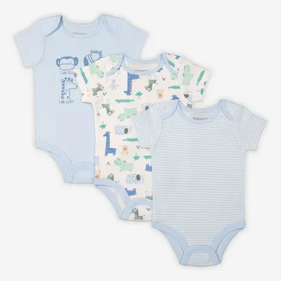 Rococo 3 Pack Bodysuit Set 0/3M