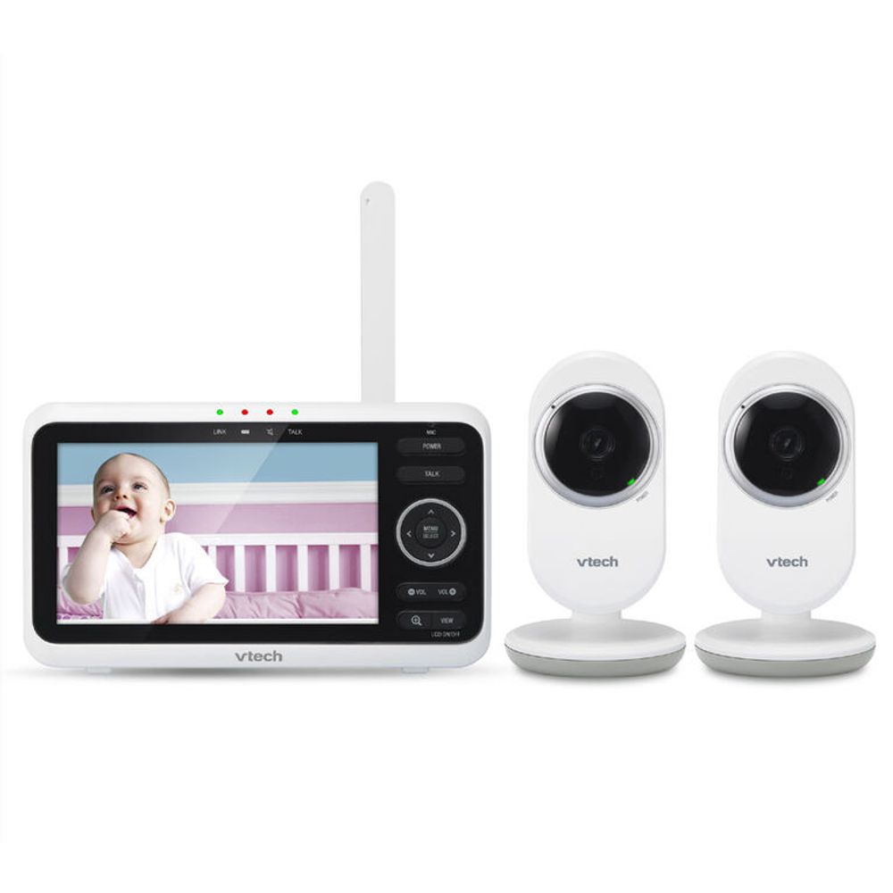VTech VM350-2 inch Digital Video Baby Monitor with Cameras and  Automatic Night Vision White Willowbrook Shopping Centre