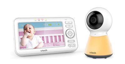 VTech 5 inch Digital Video Baby Monitor with Night Light - VM5254 - White