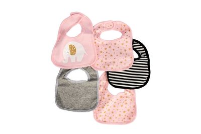 Koala Baby 5 Pack Jersey Knit Bibs
