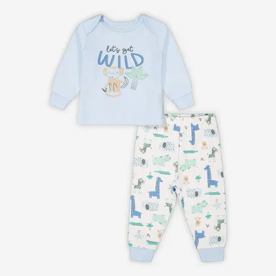 Rococo 2 Piece Top/Pant Set Blue 6/9M