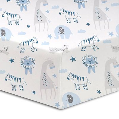 Koala Baby Cotton Flannel Fitted Crib Sheet