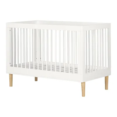 South Shore, Baby Crib with Adjustable Height - Pure White