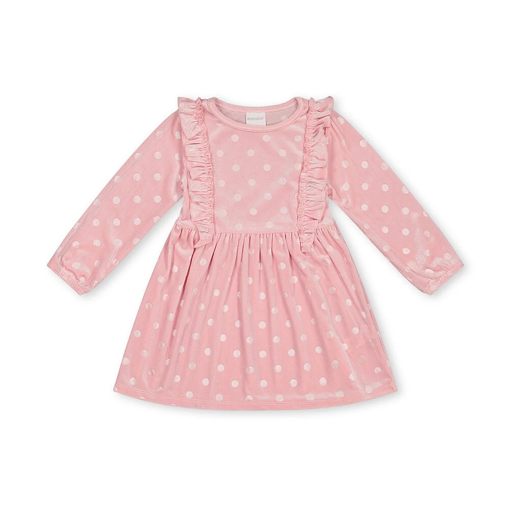 Rococo Velour Dress Pink