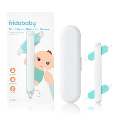 Fridababy - 3-in-1 Nose Nail & Ear Picker Safely Cleans Baby's Boogers, Ear Wax & More
