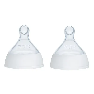 NUK Smooth Flow Pro Anti-Colic Baby Bottle Replacement Nipples, 2-Pack
