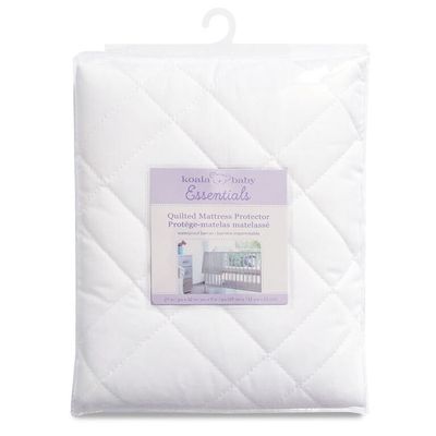 Koala Baby - Quilted Waterproof Polycotton Mattress Protector - White