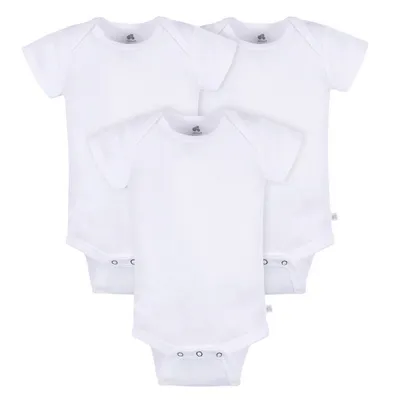 Just Born - 3-Pack Baby Neutral Short Sleeve Onesie