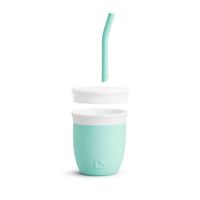 Munchkin Flip N Lock Elephant Straw Cup, 12 oz, Mint