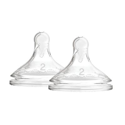 Philips AVENT Natural Response Bottle Nipple Medium Flow Stage # 4 3M+ 2  Pack