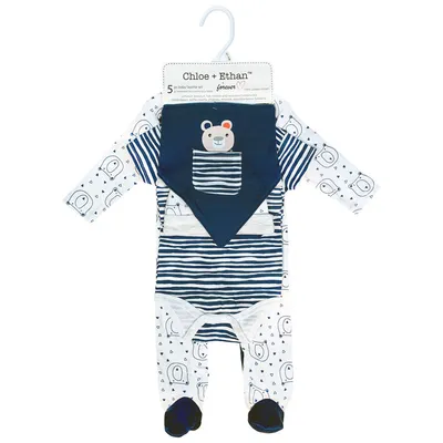 Chloe + Ethan - 5 Piece Layette Set for Baby