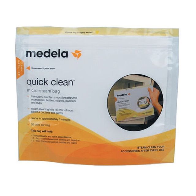 Medela 90-Count Resealable Breast Pump Quick Clean Wipes