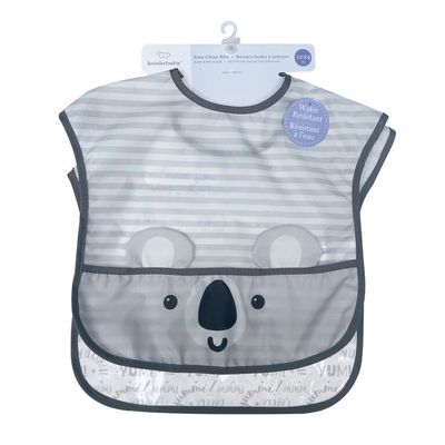 Koala Baby - 2 Pack Grey Koala Toddler Bib
