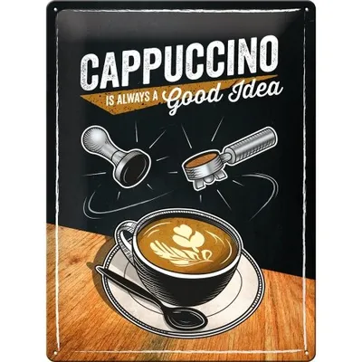 Placas Met�licas Cappuccino Good ideia