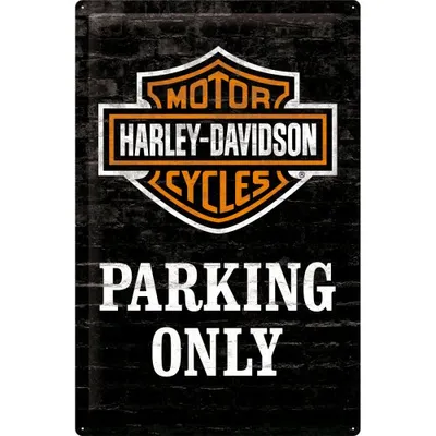 Placa met�lica Harley Parking