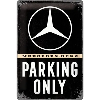 Placa met�lica Mercedes-Benz Parking