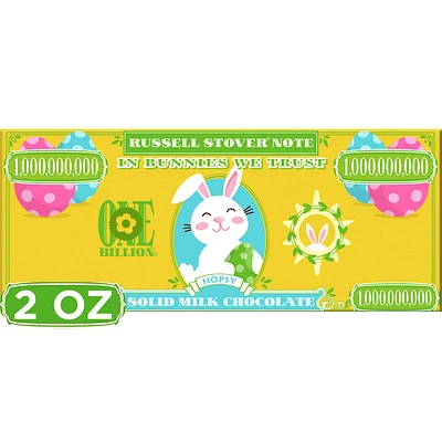 Bunny Money Solid Milk Chocolate Bar, 2 oz.