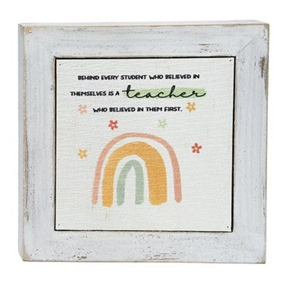 Teacher Wall Box Sign