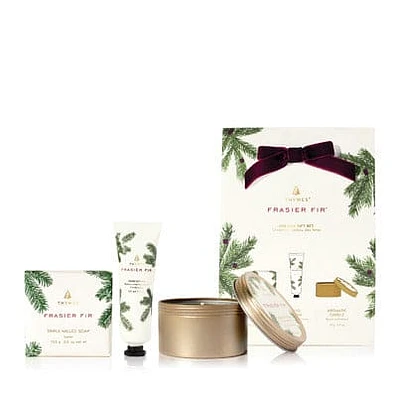 Holiday Gift Set - Soap, Petite Cream, Travel Candle