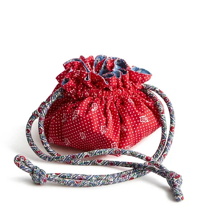 Drawstring Jewelry Bag - Dotty Floral