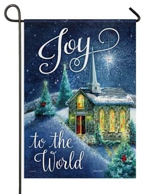 Joy To The World Garden Flag