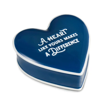 A Heart Like Yours Heart-Shaped Lidded Trinket Dish