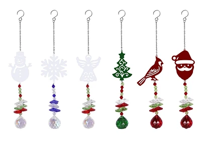 Celestial Christmas Crystal Pendant Ornaments 9"