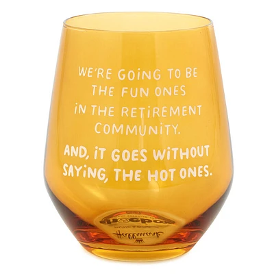 The Hot Ones Funny Stemless Wine Glass, 15.5 oz.