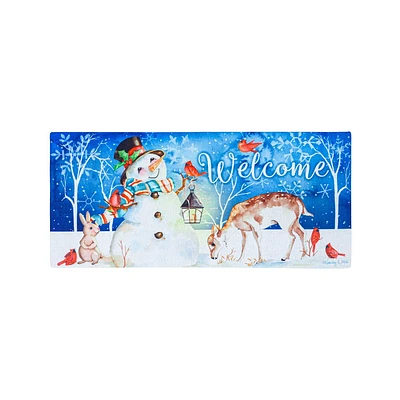 Sweet Snowman and Friends Sassafras Switch Mat