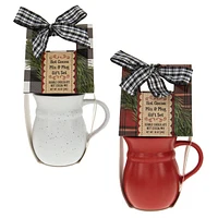 Ceramic Mug Cocoa Gift Set