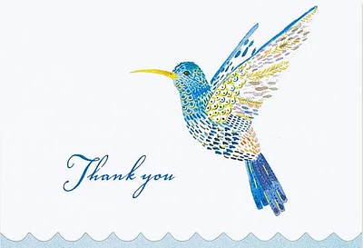 Watercolor Hummingbird Thank You Notes