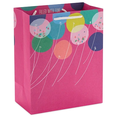 Balloons on Magenta Medium Gift Bag 9.6"