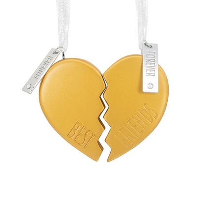 Best Friends Forever Heart Hallmark Ornaments, Set of 2