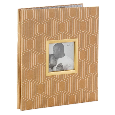 Hexagons on Kraft Large Refillable Photo Album