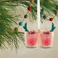 Friends Drink Alike Cocktail Glasses Hallmark Ornament