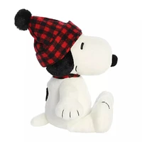 Winter Plaid Snoopy Plush 11"