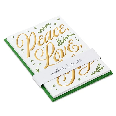 The Best and Simplest Gifts Packaged Christmas Cards, Set of 5