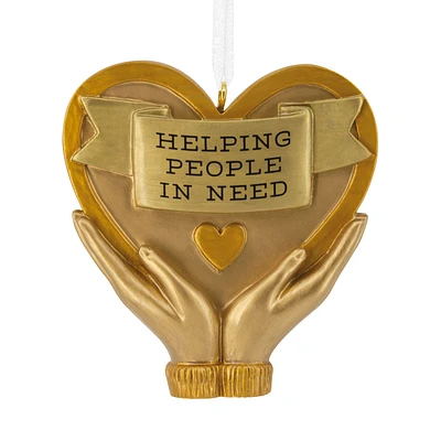 Helping People in Need Caregiver Hallmark Ornament