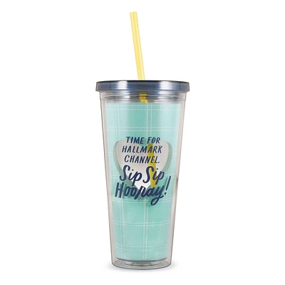 Hallmark Channel Sip Sip Hooray Water Tumbler, 22 oz.