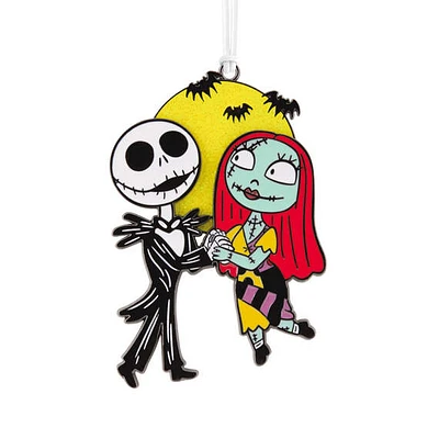 Disney Tim Burton's The Nightmare Before Christmas Jack and Sally Moving Metal Ornament