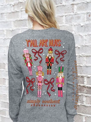 Y'All Are Nuts Women's Long Sleeve