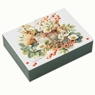 Marjolein Bastin Holiday Boxed Blank Christmas Note Cards Assortment, Pack of 24