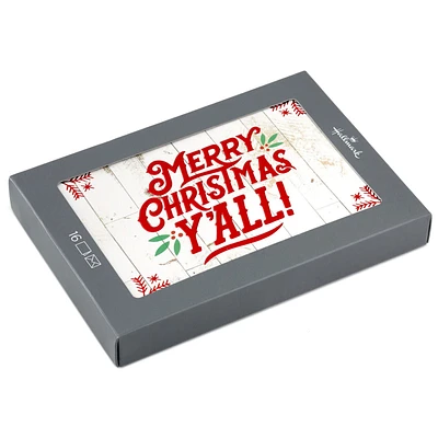 Merry Christmas, Y'all Boxed Christmas Cards, Pack of 16