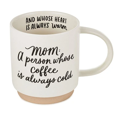 Mom Cold Coffee Warm Heart Funny Mug, 16 oz.